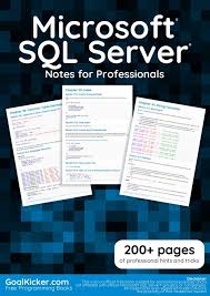 Microsoft SQL Server Notes